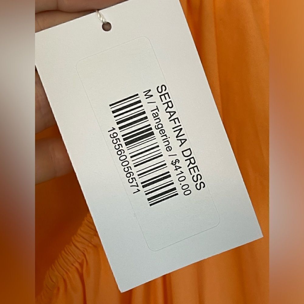 REVOLVE Misa Serafina square neck sundress cottagecore Tangerine cut out NWT M - Picture 11 of 11